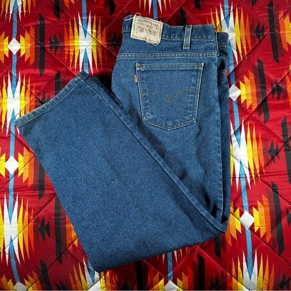 Vintage Levi's Signature Series Jeans Mens 42x32 Blue Flex Stretch Denim Pants - Picture 9 of 11